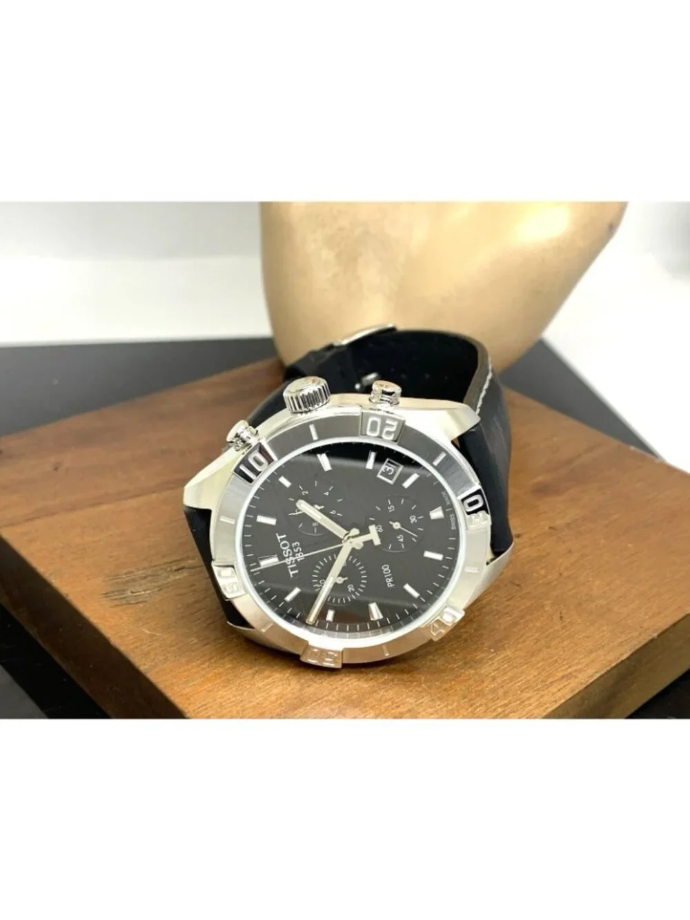 Tissot Men's Watch PR100 Swiss Quartz Chronograph 44mm Black Dial T1016171605100